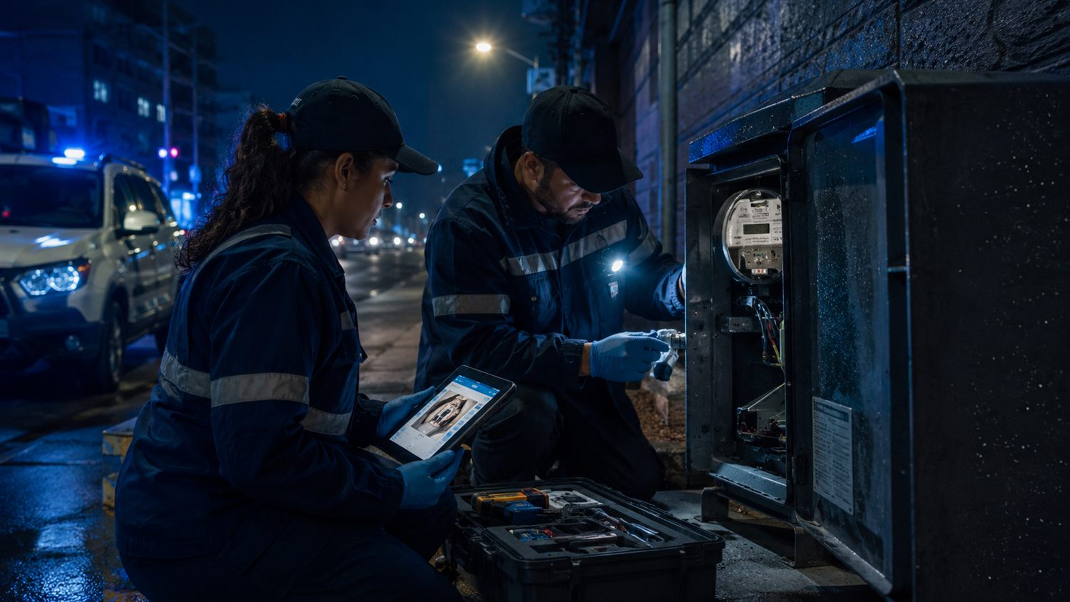 Operators investigating tamper and loss alerts on the network