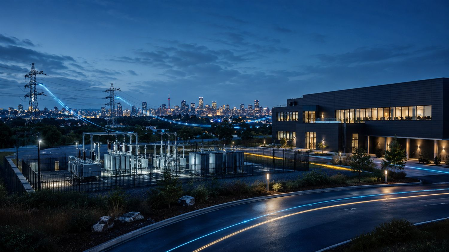 Grid substation and data centre forming the backbone for supply point and meter data